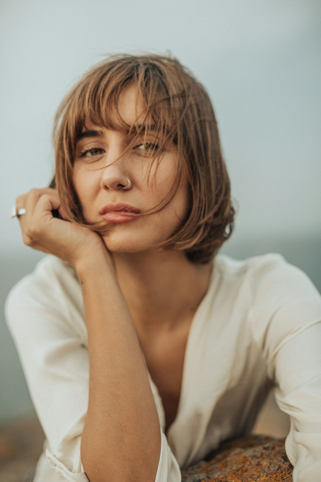 Portrait of a tall Uruguayan fashion model