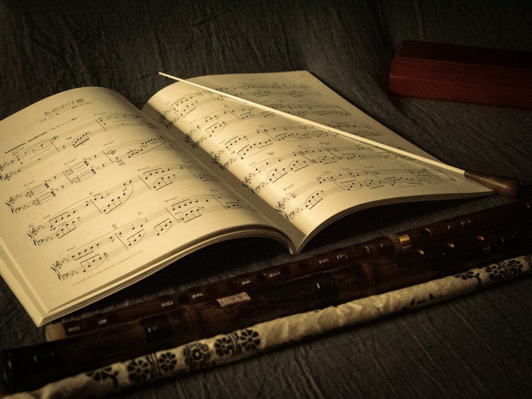 handwritten music diary